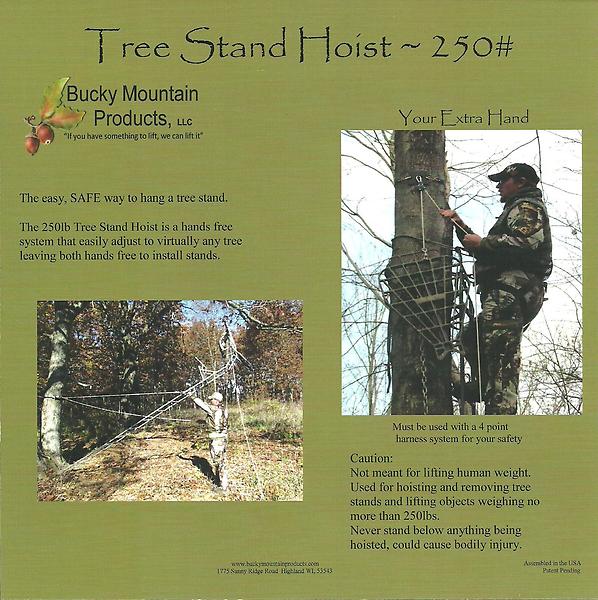 Tree Stand Ladder Stand Hoist 250lb